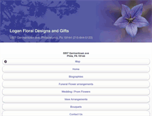 Tablet Screenshot of loganfloraldesigns.com